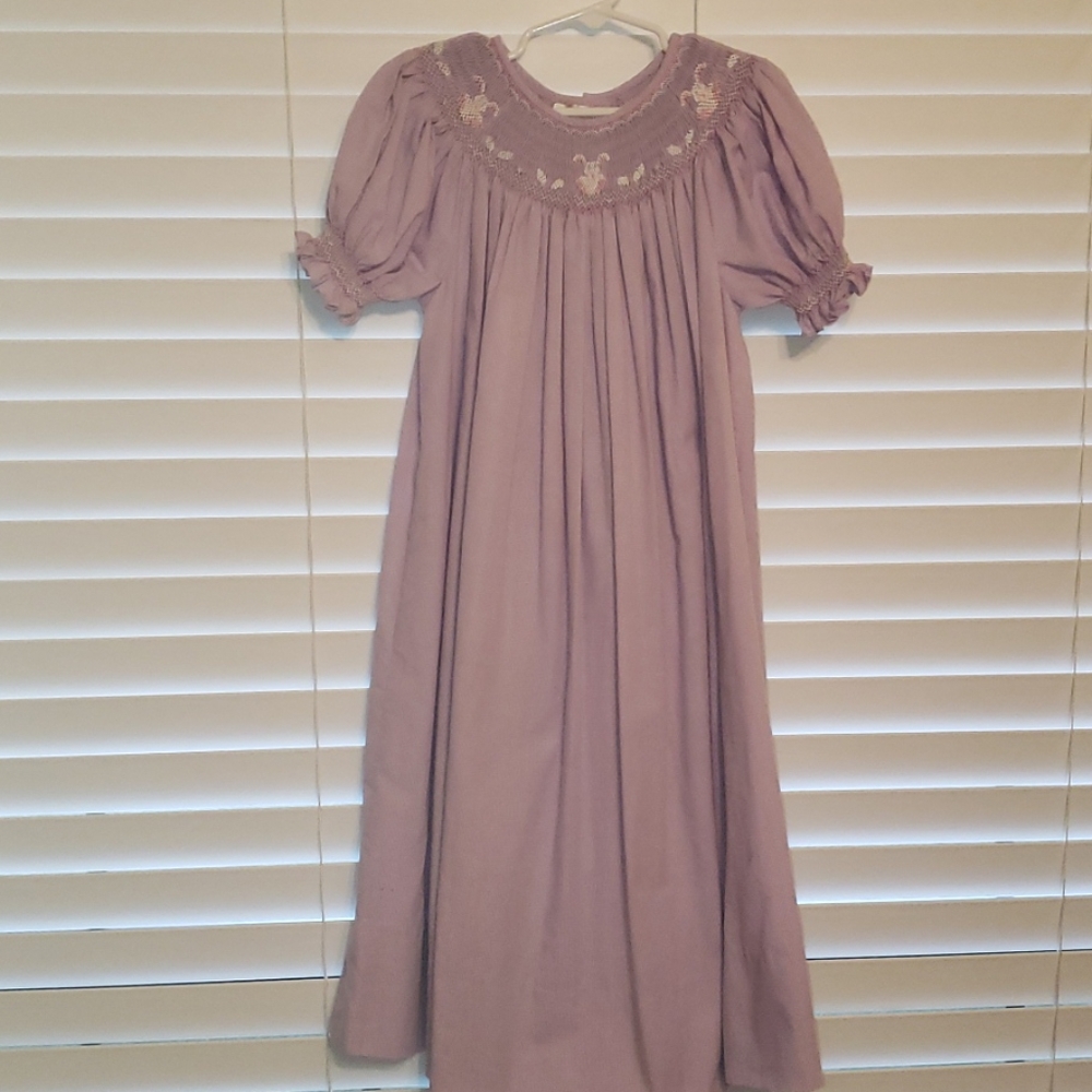 Girls Size 7 Smocked Easter dress by Rosalina
